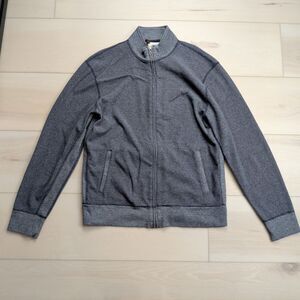 Billy Reid Full Zip Sweater Jacket Mens XL Cotton Blend Knit Gray Huckberry